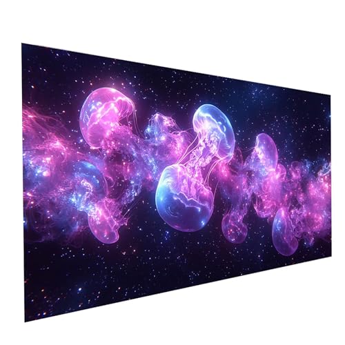 Diamond Painting Qualle, 5D DIY Malen Nach Zahlen Erwachsene mit Diamond 40x80cm, Diamant Painting Bilder Sternenhimmel, Square Strasssteine Stickerei Embroidery kit, für Zimmer Deko Model-05579 von XELIETOO