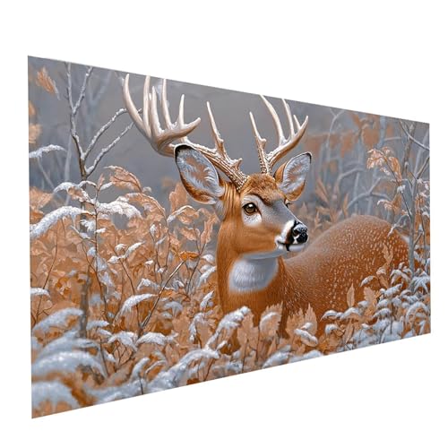 Diamond Painting Reh, 5D DIY Malen Nach Zahlen Erwachsene mit Diamond 40x80cm, Diamant Painting Bilder Tier, Runden Strasssteine Stickerei Embroidery kit, für Wandbilder Zimmer Deko Model-05435 von XELIETOO