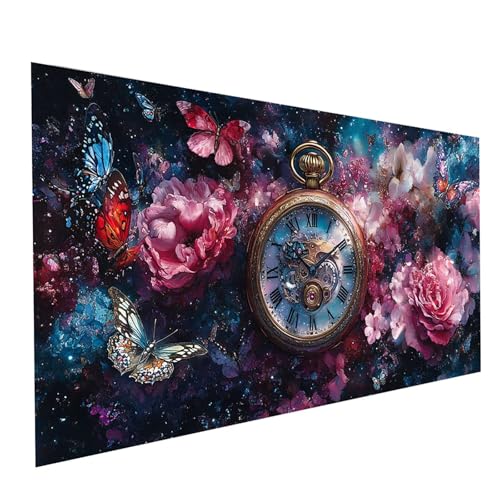 Diamond Painting Schmetterling, 5D DIY Malen Nach Zahlen Erwachsene mit Diamond 70 x 140cm, Diamant Painting Bilder Taschenuhr, Square Strasssteine Stickerei Embroidery kit, für Zimmer Deko Model00846 Diamond Painting Schmetterling, 5D DIY Malen Nach Zahlen Erwachsene mit Diamond 70 x 140cm, Diamant Painting Bilder Taschenuhr, Square Strasssteine Stickerei Embroidery kit, für Zimmer Deko Model00846 von XELIETOO