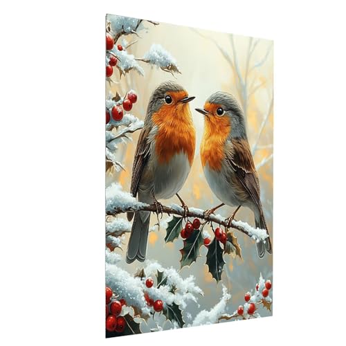 Diamond Painting Schneeszene, 5D DIY Malen Nach Zahlen Erwachsene mit Diamond, Diamant Painting Bilder Vogel, Square Strasssteine Stickerei Embroidery kit, für Zimmer Deko 50 x 70 CM Model-13254 Diamond Painting Schneeszene, 5D DIY Malen Nach Zahlen Erwachsene mit Diamond, Diamant Painting Bilder Vogel, Square Strasssteine Stickerei Embroidery kit, für Zimmer Deko 50 x 70 CM Model-13254 von XELIETOO