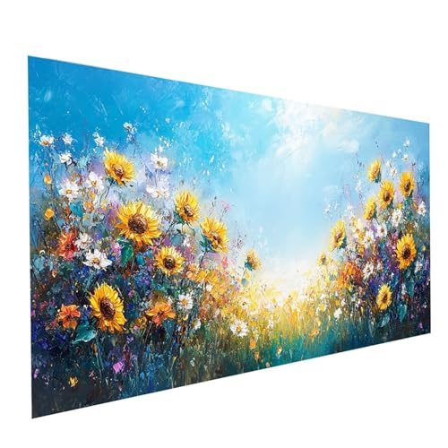 Diamond Painting Sonnenblume, 5D DIY Malen Nach Zahlen Erwachsene mit Diamond 30x60cm, Diamant Painting Bilder Pflanzen, Runden Strasssteine Stickerei Embroidery kit, für Zimmer Deko Model-01306 Diamond Painting Sonnenblume, 5D DIY Malen Nach Zahlen Erwachsene mit Diamond 30x60cm, Diamant Painting Bilder Pflanzen, Runden Strasssteine Stickerei Embroidery kit, für Zimmer Deko Model-01306 von XELIETOO