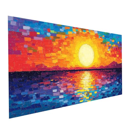Diamond Painting Sonnenuntergang, 5D DIY Malen Nach Zahlen Erwachsene mit Diamond 30 x 60cm, Diamant Painting Bilder Abstrakt, Runden Strasssteine Stickerei Embroidery kit, für Zimmer Deko Model-00122 Diamond Painting Sonnenuntergang, 5D DIY Malen Nach Zahlen Erwachsene mit Diamond 30 x 60cm, Diamant Painting Bilder Abstrakt, Runden Strasssteine Stickerei Embroidery kit, für Zimmer Deko Model-00122 von XELIETOO