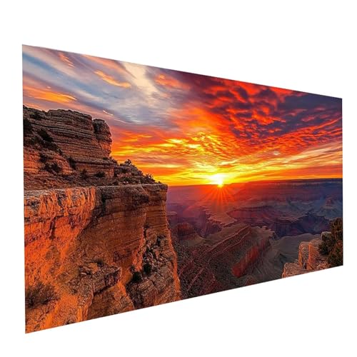 Diamond Painting Sonnenuntergang, 5D DIY Malen Nach Zahlen Erwachsene mit Diamond 60x120cm, Diamant Painting Bilder Landschaft, Runden Strasssteine Stickerei Embroidery kit,, Zimmer Deko Model-05501 Diamond Painting Sonnenuntergang, 5D DIY Malen Nach Zahlen Erwachsene mit Diamond 60x120cm, Diamant Painting Bilder Landschaft, Runden Strasssteine Stickerei Embroidery kit,, Zimmer Deko Model-05501 von XELIETOO