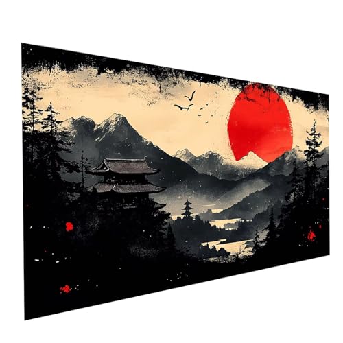 Diamond Painting Sonnenuntergang, 5D DIY Malen Nach Zahlen Erwachsene mit Diamond 60x120cm, Diamant Painting Bilder Landschaft, Square Strasssteine Stickerei Embroidery kit,, Zimmer Deko Model-08333 von XELIETOO
