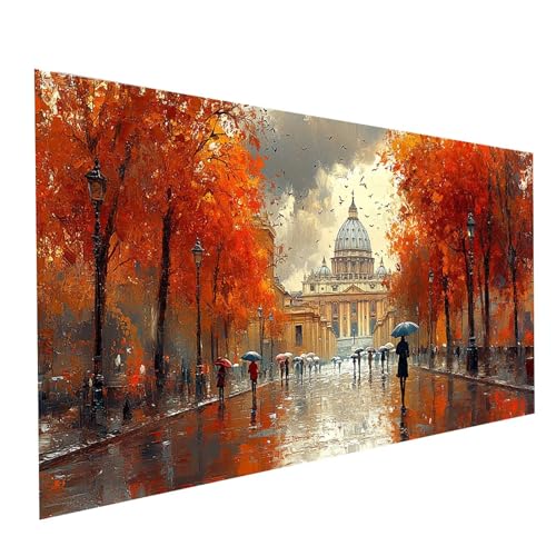 Diamond Painting Stadt, 5D DIY Malen Nach Zahlen Erwachsene mit Diamond 100x200cm, Diamant Painting Bilder Straßenansicht, Square Strasssteine Stickerei Embroidery kit, für Zimmer Deko Model-00112 Diamond Painting Stadt, 5D DIY Malen Nach Zahlen Erwachsene mit Diamond 100x200cm, Diamant Painting Bilder Straßenansicht, Square Strasssteine Stickerei Embroidery kit, für Zimmer Deko Model-00112 von XELIETOO