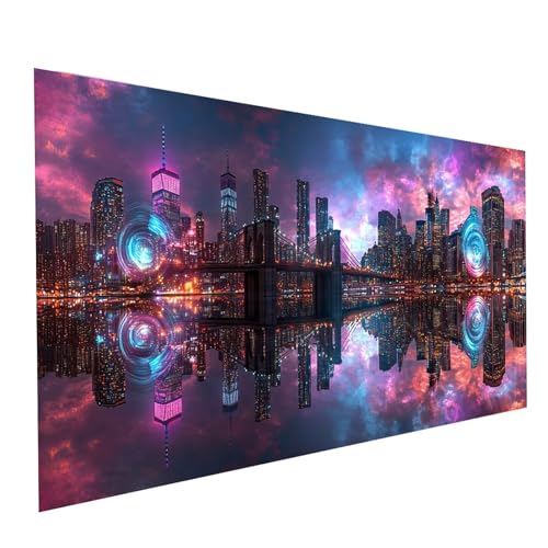 Diamond Painting Stadt, 5D DIY Malen Nach Zahlen Erwachsene mit Diamond 30 x 60 cm, Diamant Painting Bilder Nachtansicht, Runden Strasssteine Stickerei Embroidery kit, für Zimmer Deko Model-12282 Diamond Painting Stadt, 5D DIY Malen Nach Zahlen Erwachsene mit Diamond 30 x 60 cm, Diamant Painting Bilder Nachtansicht, Runden Strasssteine Stickerei Embroidery kit, für Zimmer Deko Model-12282 von XELIETOO