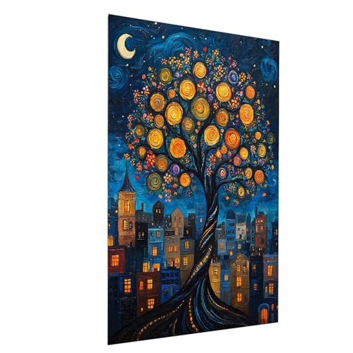 Diamond Painting Sternenhimmel, 5D DIY Malen Nach Zahlen Erwachsene mit Diamond, Diamant Painting Bilder Stadt, Square Strasssteine Stickerei Embroidery kit, für Zimmer Deko 50x70CM Model-12702 Diamond Painting Sternenhimmel, 5D DIY Malen Nach Zahlen Erwachsene mit Diamond, Diamant Painting Bilder Stadt, Square Strasssteine Stickerei Embroidery kit, für Zimmer Deko 50x70CM Model-12702 von XELIETOO