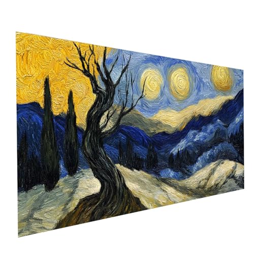 Diamond Painting Sternenhimmel, 5D DIY Malen Nach Zahlen Erwachsene mit Diamond 100x200cm, Diamant Painting Bilder Abstrakt, Square Strasssteine Stickerei Embroidery kit, für Zimmer Deko Model-14992 von XELIETOO