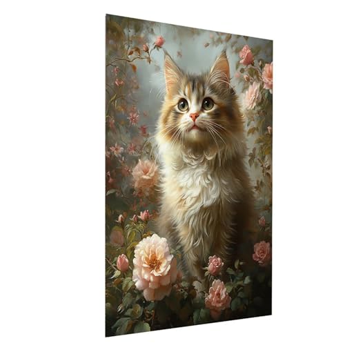 Diamond Painting Tier, 5D DIY Malen Nach Zahlen Erwachsene mit Diamond, Diamant Painting Bilder Katze, Square Strasssteine Stickerei Embroidery kit, für Wandbilder Zimmer Deko 100 x 150 CM Model-11220 Diamond Painting Tier, 5D DIY Malen Nach Zahlen Erwachsene mit Diamond, Diamant Painting Bilder Katze, Square Strasssteine Stickerei Embroidery kit, für Wandbilder Zimmer Deko 100 x 150 CM Model-11220 von XELIETOO