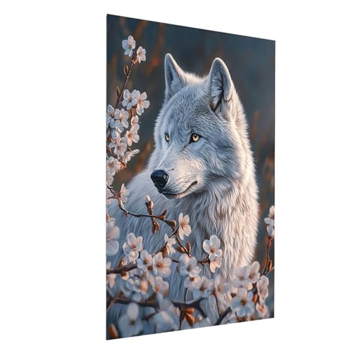 Diamond Painting Tier, 5D DIY Malen Nach Zahlen Erwachsene mit Diamond, Diamant Painting Bilder Wolf, Square Strasssteine Stickerei Embroidery kit, für Wandbilder Zimmer Deko 100x150CM Model-11328 Diamond Painting Tier, 5D DIY Malen Nach Zahlen Erwachsene mit Diamond, Diamant Painting Bilder Wolf, Square Strasssteine Stickerei Embroidery kit, für Wandbilder Zimmer Deko 100x150CM Model-11328 von XELIETOO