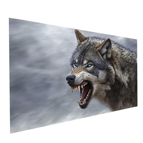 Diamond Painting Tier, 5D DIY Malen Nach Zahlen Erwachsene mit Diamond 50x100cm, Diamant Painting Bilder Wolf, Square Strasssteine Stickerei Embroidery kit, für Wandbilder Zimmer Deko Model-09420 Diamond Painting Tier, 5D DIY Malen Nach Zahlen Erwachsene mit Diamond 50x100cm, Diamant Painting Bilder Wolf, Square Strasssteine Stickerei Embroidery kit, für Wandbilder Zimmer Deko Model-09420 von XELIETOO