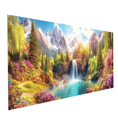 Diamond Painting Wasserfall, 5D DIY Malen Nach Zahlen Erwachsene mit Diamond 30 x 60cm, Diamant Painting Bilder Landschaft, Runden Strasssteine Stickerei Embroidery kit, für Zimmer Deko Model-00986 Diamond Painting Wasserfall, 5D DIY Malen Nach Zahlen Erwachsene mit Diamond 30 x 60cm, Diamant Painting Bilder Landschaft, Runden Strasssteine Stickerei Embroidery kit, für Zimmer Deko Model-00986 von XELIETOO