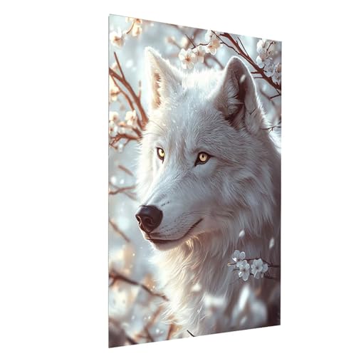Diamond Painting Wolf, 5D DIY Malen Nach Zahlen Erwachsene mit Diamond, Diamant Painting Bilder Tier, Square Strasssteine Stickerei Embroidery kit, für Wandbilder Zimmer Deko 80 x 110 cm Model-11313 Diamond Painting Wolf, 5D DIY Malen Nach Zahlen Erwachsene mit Diamond, Diamant Painting Bilder Tier, Square Strasssteine Stickerei Embroidery kit, für Wandbilder Zimmer Deko 80 x 110 cm Model-11313 von XELIETOO