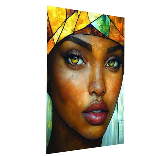 Malen Nach Zahlen Erwachsene Abstrakt Malen Nach Zahlen Basteln Erwachsene Gesicht mit Acrylfarben Set Pinselset und Leinwand zum Bemalen 100 x 150 cm, Leinwand Bilder für Deko Wohnzimmer Model-02502 von XELIETOO