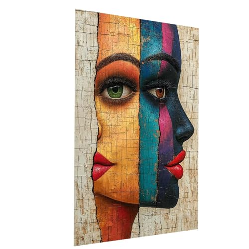 Malen Nach Zahlen Erwachsene Abstrakt Malen Nach Zahlen Basteln Erwachsene Gesicht mit Acrylfarben Set Pinselset und Leinwand zum Bemalen 70 x 95CM, Leinwand Bilder für Deko Wohnzimmer Model-00682 Malen Nach Zahlen Erwachsene Abstrakt Malen Nach Zahlen Basteln Erwachsene Gesicht mit Acrylfarben Set Pinselset und Leinwand zum Bemalen 70 x 95CM, Leinwand Bilder für Deko Wohnzimmer Model-00682 von XELIETOO