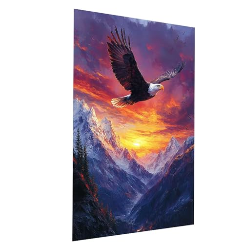 Malen Nach Zahlen Erwachsene Adler Malen Nach Zahlen Basteln Erwachsene Berg mit Acrylfarben Set Pinselset und Leinwand zum Bemalen 100x135cm, Farbe Leinwand Bilder für Deko Wohnzimmer Model-03473 Malen Nach Zahlen Erwachsene Adler Malen Nach Zahlen Basteln Erwachsene Berg mit Acrylfarben Set Pinselset und Leinwand zum Bemalen 100x135cm, Farbe Leinwand Bilder für Deko Wohnzimmer Model-03473 von XELIETOO
