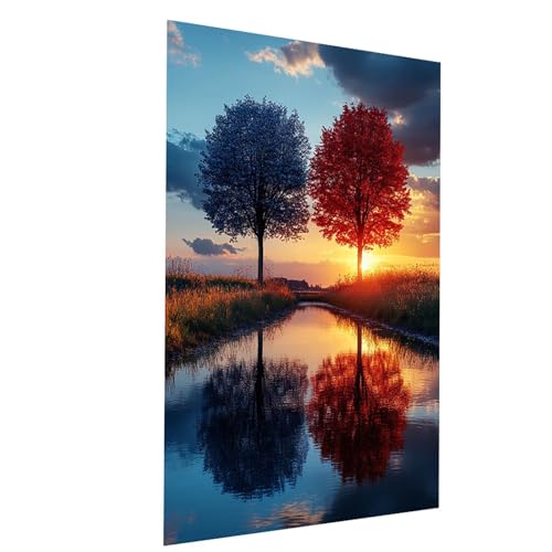 Malen Nach Zahlen Erwachsene Baum Malen Nach Zahlen Basteln Erwachsene Sonnenuntergang mit Acrylfarben Set Pinselset und Leinwand zum Bemalen 100 x 135 cm, Leinwand Bilder für Zimmer Deko Model-02645 Malen Nach Zahlen Erwachsene Baum Malen Nach Zahlen Basteln Erwachsene Sonnenuntergang mit Acrylfarben Set Pinselset und Leinwand zum Bemalen 100 x 135 cm, Leinwand Bilder für Zimmer Deko Model-02645 von XELIETOO