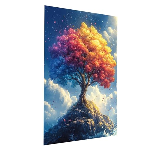 Malen Nach Zahlen Erwachsene Baum Malen Nach Zahlen Kinder Landschaft, DIY Set Erwachsene Paint by Numbers, Farbe Leinwand Zum Bemalen 40 x 30cm für Wanddeko Wohnzimmer Geschenke für Frauen Model02612 Malen Nach Zahlen Erwachsene Baum Malen Nach Zahlen Kinder Landschaft, DIY Set Erwachsene Paint by Numbers, Farbe Leinwand Zum Bemalen 40 x 30cm für Wanddeko Wohnzimmer Geschenke für Frauen Model02612 von XELIETOO