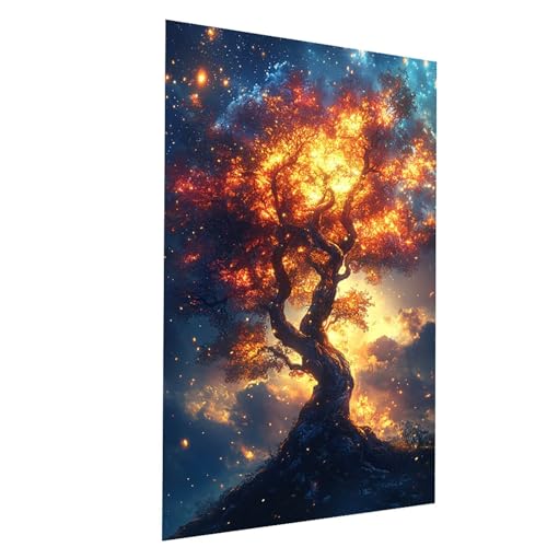 Malen Nach Zahlen Erwachsene Baum des Lebens Malen Nach Zahlen Kinder Sternenhimmel, DIY Set Erwachsene Paint by Numbers, Farbe Leinwand Zum Bemalen 40x30CM für Zimmer Deko Geschenke Model-02666 Malen Nach Zahlen Erwachsene Baum des Lebens Malen Nach Zahlen Kinder Sternenhimmel, DIY Set Erwachsene Paint by Numbers, Farbe Leinwand Zum Bemalen 40x30CM für Zimmer Deko Geschenke Model-02666 von XELIETOO
