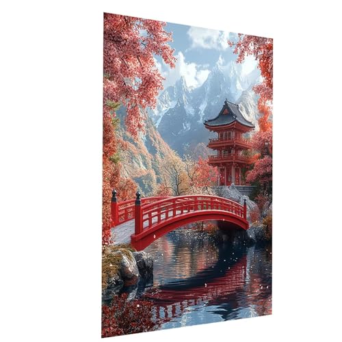 Malen Nach Zahlen Erwachsene Berg Malen Nach Zahlen Kinder Holzbrücke, DIY Set Erwachsene Paint by Numbers, Farbe Leinwand Zum Bemalen 135 x 100 CM für Deko Wohnzimmer Geschenke für Frauen Model-00836 Malen Nach Zahlen Erwachsene Berg Malen Nach Zahlen Kinder Holzbrücke, DIY Set Erwachsene Paint by Numbers, Farbe Leinwand Zum Bemalen 135 x 100 CM für Deko Wohnzimmer Geschenke für Frauen Model-00836 von XELIETOO