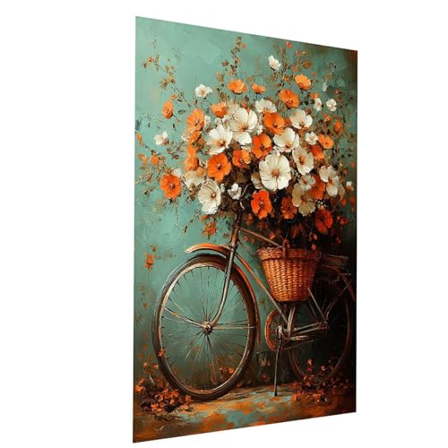 Malen Nach Zahlen Erwachsene Blume Malen Nach Zahlen Basteln Erwachsene Fahrrad mit Acrylfarben Set Pinselset und Leinwand zum Bemalen 100 x 150 CM, Leinwand Bilder für Deko Wohnzimmer Model-00846 Malen Nach Zahlen Erwachsene Blume Malen Nach Zahlen Basteln Erwachsene Fahrrad mit Acrylfarben Set Pinselset und Leinwand zum Bemalen 100 x 150 CM, Leinwand Bilder für Deko Wohnzimmer Model-00846 von XELIETOO