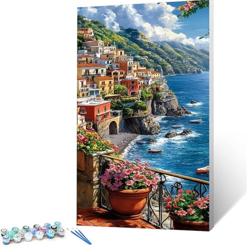 Malen Nach Zahlen Erwachsene Cinque Terre, Malen Nach Zahlen Kinder Landschaft, DIY Handgemaltes Ölgemälde Set für Anfänger 100x200 cm, Bastelset Erwachsene Paint by Numbers, Geschenke für Frauen 7561 Malen Nach Zahlen Erwachsene Cinque Terre, Malen Nach Zahlen Kinder Landschaft, DIY Handgemaltes Ölgemälde Set für Anfänger 100x200 cm, Bastelset Erwachsene Paint by Numbers, Geschenke für Frauen 7561 von XELIETOO