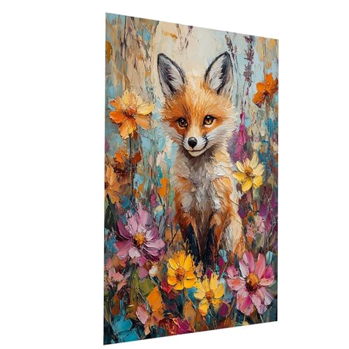 Malen Nach Zahlen Erwachsene Fuchs Malen Nach Zahlen Kinder Blume, DIY Set Erwachsene Paint by Numbers, Farbe Leinwand Zum Bemalen 95 x 70cm für Wanddeko Wohnzimmer Geschenke für Frauen Model-00745 Malen Nach Zahlen Erwachsene Fuchs Malen Nach Zahlen Kinder Blume, DIY Set Erwachsene Paint by Numbers, Farbe Leinwand Zum Bemalen 95 x 70cm für Wanddeko Wohnzimmer Geschenke für Frauen Model-00745 von XELIETOO