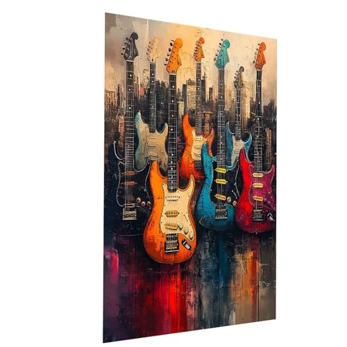 Malen Nach Zahlen Erwachsene Gitarre Malen Nach Zahlen Basteln Erwachsene Abstrakt mit Acrylfarben Set Pinselset und Leinwand zum Bemalen 100 x 135 CM, Leinwand Bilder für Deko Wohnzimmer Model-02429 Malen Nach Zahlen Erwachsene Gitarre Malen Nach Zahlen Basteln Erwachsene Abstrakt mit Acrylfarben Set Pinselset und Leinwand zum Bemalen 100 x 135 CM, Leinwand Bilder für Deko Wohnzimmer Model-02429 von XELIETOO
