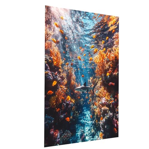 Malen Nach Zahlen Erwachsene Hai Malen Nach Zahlen Kinder Fisch, DIY Set Erwachsene Paint by Numbers, Farbe Leinwand Zum Bemalen 135x100CM für Wanddeko Wohnzimmer Geschenke für Frauen Mann Model-00656 Malen Nach Zahlen Erwachsene Hai Malen Nach Zahlen Kinder Fisch, DIY Set Erwachsene Paint by Numbers, Farbe Leinwand Zum Bemalen 135x100CM für Wanddeko Wohnzimmer Geschenke für Frauen Mann Model-00656 von XELIETOO