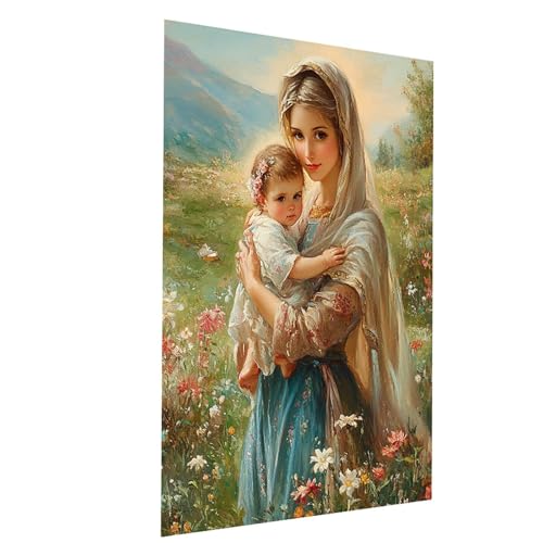 Malen Nach Zahlen Erwachsene Heilige Mutter Malen Nach Zahlen Kinder Frau, DIY Set Erwachsene Paint by Numbers, Farbe Leinwand Zum Bemalen 55 x 40CM für Deko Wohnzimmer Geschenke für Frauen Model02542 Malen Nach Zahlen Erwachsene Heilige Mutter Malen Nach Zahlen Kinder Frau, DIY Set Erwachsene Paint by Numbers, Farbe Leinwand Zum Bemalen 55 x 40CM für Deko Wohnzimmer Geschenke für Frauen Model02542 von XELIETOO