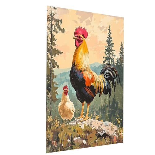 Malen Nach Zahlen Erwachsene Huhn Malen Nach Zahlen Basteln Erwachsene Tier mit Acrylfarben Set Pinselset und Leinwand zum Bemalen 35x50 CM, Farbe Leinwand Bilder für Deko Wohnzimmer Model-03450 Malen Nach Zahlen Erwachsene Huhn Malen Nach Zahlen Basteln Erwachsene Tier mit Acrylfarben Set Pinselset und Leinwand zum Bemalen 35x50 CM, Farbe Leinwand Bilder für Deko Wohnzimmer Model-03450 von XELIETOO