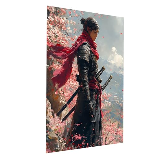 Malen Nach Zahlen Erwachsene Krieger Malen Nach Zahlen Kinder Katana, DIY Set Erwachsene Paint by Numbers, Farbe Leinwand Zum Bemalen 70x50cm für Wanddeko Wohnzimmer Geschenke für Frauen Model-02021 Malen Nach Zahlen Erwachsene Krieger Malen Nach Zahlen Kinder Katana, DIY Set Erwachsene Paint by Numbers, Farbe Leinwand Zum Bemalen 70x50cm für Wanddeko Wohnzimmer Geschenke für Frauen Model-02021 von XELIETOO