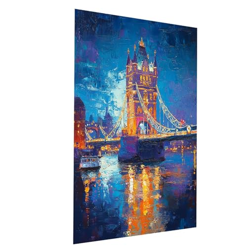 Malen Nach Zahlen Erwachsene London Bridge Malen Nach Zahlen Basteln Erwachsene Abstrakt mit Acrylfarben Set Pinselset und Leinwand zum Bemalen 70 x 95 cm, Leinwand Bilder für Zimmer Deko Model-00628 Malen Nach Zahlen Erwachsene London Bridge Malen Nach Zahlen Basteln Erwachsene Abstrakt mit Acrylfarben Set Pinselset und Leinwand zum Bemalen 70 x 95 cm, Leinwand Bilder für Zimmer Deko Model-00628 von XELIETOO