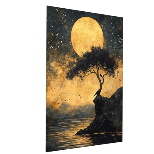Malen Nach Zahlen Erwachsene Mond Malen Nach Zahlen Kinder Nachtansicht, DIY Set Erwachsene Paint by Numbers, Farbe Leinwand Zum Bemalen 95x70cm für Wanddeko Wohnzimmer Geschenke für Frauen Model01879 Malen Nach Zahlen Erwachsene Mond Malen Nach Zahlen Kinder Nachtansicht, DIY Set Erwachsene Paint by Numbers, Farbe Leinwand Zum Bemalen 95x70cm für Wanddeko Wohnzimmer Geschenke für Frauen Model01879 von XELIETOO