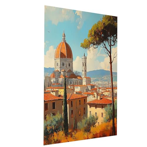 Malen Nach Zahlen Erwachsene Stadt Malen Nach Zahlen Basteln Erwachsene Florenz mit Acrylfarben Set Pinselset und Leinwand zum Bemalen 60 x 80cm, Farbe Leinwand Bilder für Deko Wohnzimmer Model-00753 Malen Nach Zahlen Erwachsene Stadt Malen Nach Zahlen Basteln Erwachsene Florenz mit Acrylfarben Set Pinselset und Leinwand zum Bemalen 60 x 80cm, Farbe Leinwand Bilder für Deko Wohnzimmer Model-00753 von XELIETOO