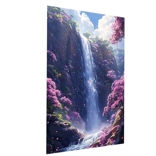 Malen Nach Zahlen Erwachsene Wasserfall Malen Nach Zahlen Kinder Blütenblatt, DIY Set Erwachsene Paint by Numbers, Farbe Leinwand Zum Bemalen 40 x 30CM für Zimmer Deko Geschenke für Frauen Model-02684 Malen Nach Zahlen Erwachsene Wasserfall Malen Nach Zahlen Kinder Blütenblatt, DIY Set Erwachsene Paint by Numbers, Farbe Leinwand Zum Bemalen 40 x 30CM für Zimmer Deko Geschenke für Frauen Model-02684 von XELIETOO