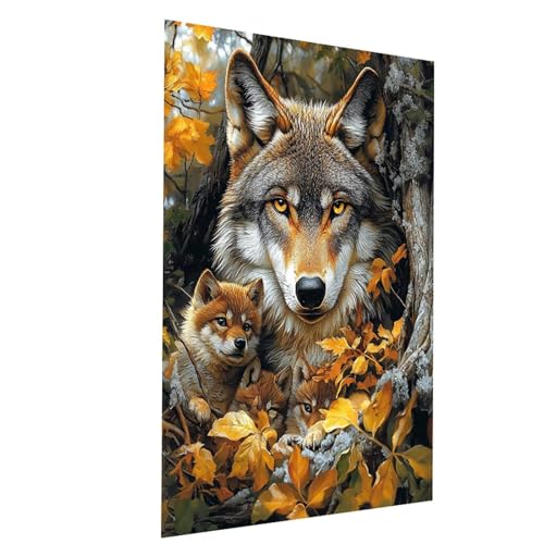 Malen Nach Zahlen Erwachsene Wolf Malen Nach Zahlen Basteln Erwachsene Tier mit Acrylfarben Set Pinselset und Leinwand zum Bemalen 60 x 80CM, Farbe Leinwand Bilder für Deko Wohnzimmer Model-02409 Malen Nach Zahlen Erwachsene Wolf Malen Nach Zahlen Basteln Erwachsene Tier mit Acrylfarben Set Pinselset und Leinwand zum Bemalen 60 x 80CM, Farbe Leinwand Bilder für Deko Wohnzimmer Model-02409 von XELIETOO