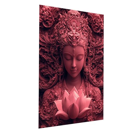 Malen Nach Zahlen Erwachsene Zen Malen Nach Zahlen Kinder Frau, DIY Set Erwachsene Paint by Numbers, Farbe Leinwand Zum Bemalen 95 x 70cm für Wanddeko Wohnzimmer Geschenke für Frauen Mann Model-04201 von XELIETOO