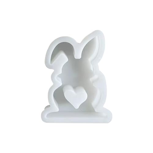 XEYYHAS Osterhasen-Formen, Herz-Hase, Silikon, handgefertigt, Epoxidharz, Gießformen, DIY, Schokolade, Dekoration, Werkzeug, Osterhase, Silikon, handgefertigt, für Kuchendekoration XEYYHAS Osterhasen-Formen, Herz-Hase, Silikon, handgefertigt, Epoxidharz, Gießformen, DIY, Schokolade, Dekoration, Werkzeug, Osterhase, Silikon, handgefertigt, für Kuchendekoration von XEYYHAS