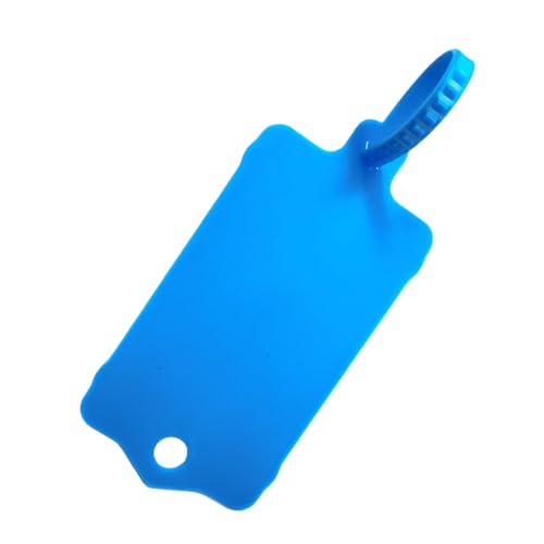 100 Stück wiederverwendbare Blanko-Plastikanhänger, Bänder, Schlüsselanhänger, 3,7 x 6,3 cm, gezacktes Spannsiegelband mit großem Etikett, Kunststoff-Krawattenmarkier-Etikett, wasserdicht, zum 100 Stück wiederverwendbare Blanko-Plastikanhänger, Bänder, Schlüsselanhänger, 3,7 x 6,3 cm, gezacktes Spannsiegelband mit großem Etikett, Kunststoff-Krawattenmarkier-Etikett, wasserdicht, zum von XF-Vel