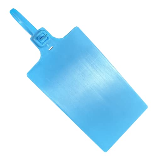 Blanko-Etiketten, wasserdicht, Kunststoffanhänger zum Beschriften, beschreibbar, Krawattenanhänger, Dichtungen, 5,7 x 8,9 cm, 200 Stück, Blau Blanko-Etiketten, wasserdicht, Kunststoffanhänger zum Beschriften, beschreibbar, Krawattenanhänger, Dichtungen, 5,7 x 8,9 cm, 200 Stück, Blau von XF-Vel