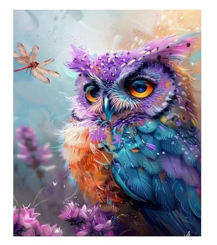 XFENDOUDOU Gestempelte Kreuzstich-Sets，11CT,DIY Cross Stitch Stickpackung Eule Tier 11CT Cross Stitch Stamped Kit DIY Anfänger Erwachsene Embroidery Kunst Handwerk Handarbeit Kits（40 * 50cm） von XFENDOUDOU