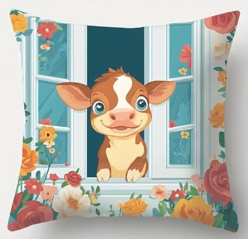 XFENDOUDOU Kreuzstich-Kissenbezug Set VorgedrucktNiedliche Tiermuster Kreuzstichk Zum Dekorieren 45X45cm Stickkissen Zum Selbersticken Kreuzstich Set Bastelset Haus Dekoration XFENDOUDOU Kreuzstich-Kissenbezug Set VorgedrucktNiedliche Tiermuster Kreuzstichk Zum Dekorieren 45X45cm Stickkissen Zum Selbersticken Kreuzstich Set Bastelset Haus Dekoration von XFENDOUDOU