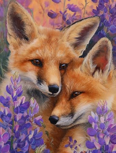 XFENDOUDOU Kreuzstich Set Tier Fuchs Vorgedruckt Kreuzstich für Wandkunst-Heimdekoration Stickset Sticken Set Erwachsene Anfänger 40× 50cm XFENDOUDOU Kreuzstich Set Tier Fuchs Vorgedruckt Kreuzstich für Wandkunst-Heimdekoration Stickset Sticken Set Erwachsene Anfänger 40× 50cm von XFENDOUDOU