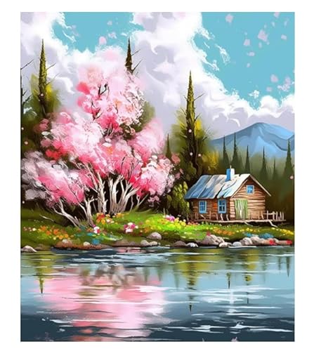 XFENDOUDOU Kreuzstich Set Vorgedruckt Wunderschöne Landschaft 11CT Cross Stitch Stamped Kit DIY Anfänger Erwachsene Embroidery Kunst Handwerk Handarbeit Kits（40 * 50cm） von XFENDOUDOU