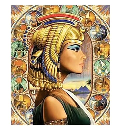 XFENDOUDOU Kreuzstich Stickpackungen Ägyptische Frau 11CT Cross Stitch Stamped Kit DIY Anfänger Erwachsene Embroidery Kunst Handwerk Handarbeit Kits（40 * 50cm） von XFENDOUDOU