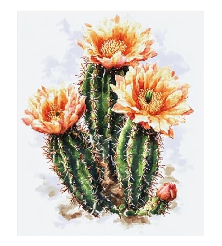 XFENDOUDOU Kreuzstich Stickpackungen Schöne Blumen 11CT Erwachsene Sticken Set,DIY Stickbilder Vorgedruckt Kreuzstich für Anfänger Home Decor （40x50cm ） von XFENDOUDOU