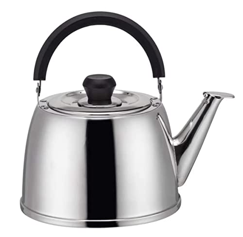 Wasserkocher für Herdplatte, 304 verdickter Edelstahl, Pfeifkessel, Küche, Teekessel, Zuhause, Induktionsherd, Gasherd, Teekessel, Pfeife, Teekessel (4 l) von XFLSDHGD