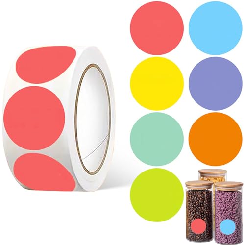 XFLYP 3500PCS Etiketten Zum Beschriften, Days of The Week Stickers und Verschiedene Farben, Einmachetiketten, Personalisierte Namensetiketten, Marmeladen Etiketten, Backaufkleber, Einmachetiketten 1. von XFLYP