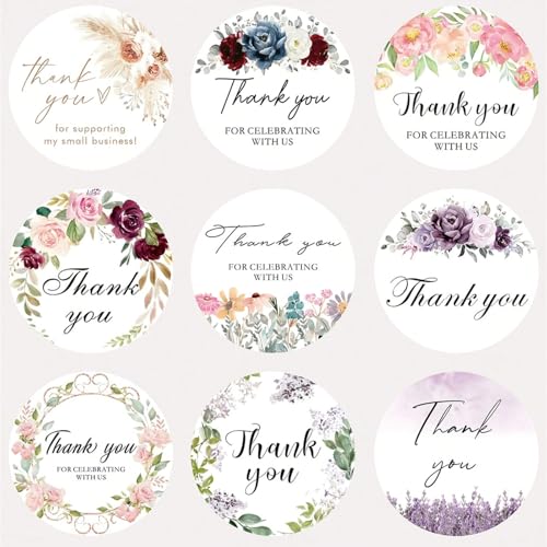 Personalisierter Hochzeitsaufkleber, personalisierter Dankesaufkleber, individuelle Logos, Hochzeit, Geburtstag, Taufe, Etiketten (4 cm) von XFZDKJSD